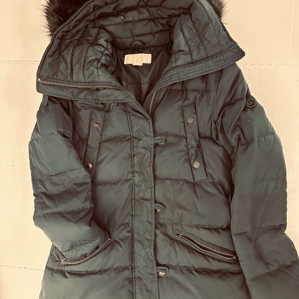 MICHAEL Michael Kors Dark Gray Puffer Jacket